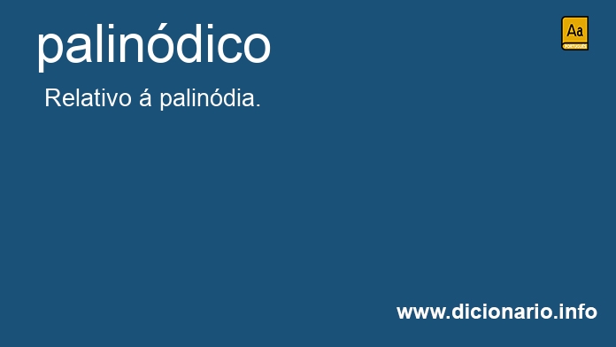 Significado de palindico