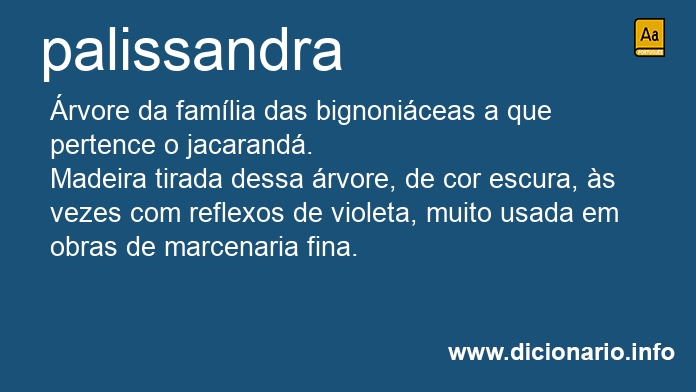 Significado de palissandra