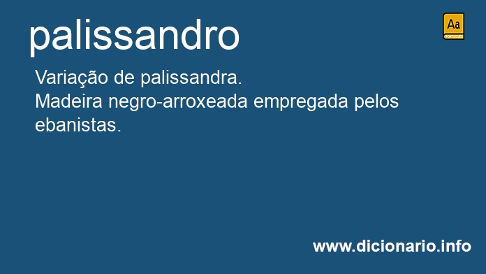 Significado de palissandro