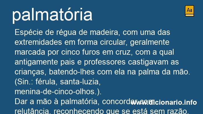 Significado de palmatria