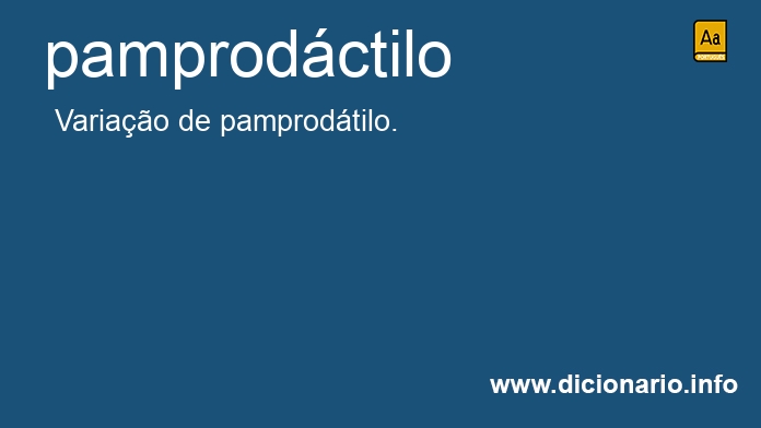 Significado de pamprodctilo