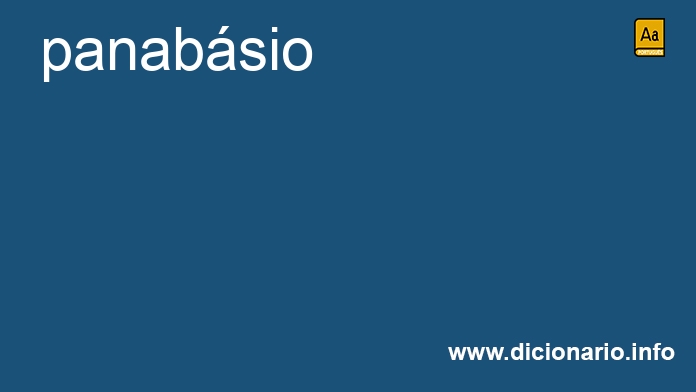 Significado de panabsio