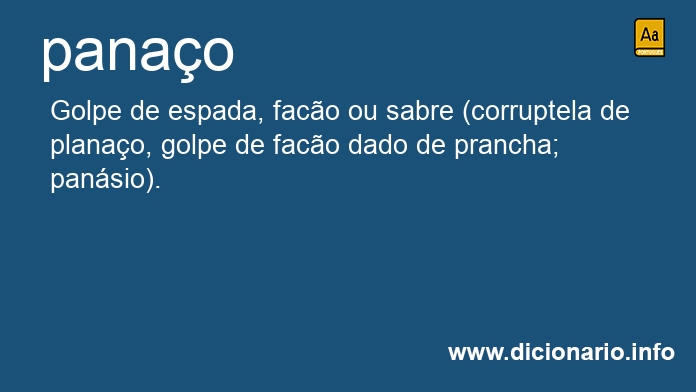 Significado de panao