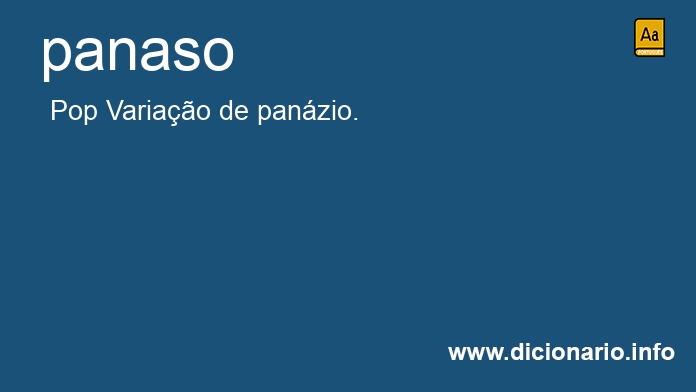 Significado de panaso