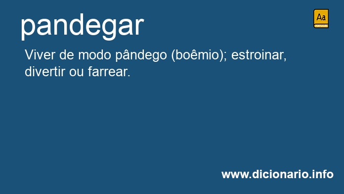 Significado de pandega