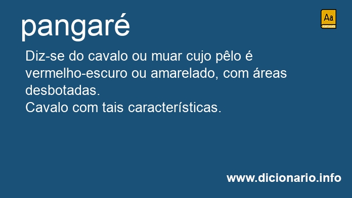 Significado de pangars