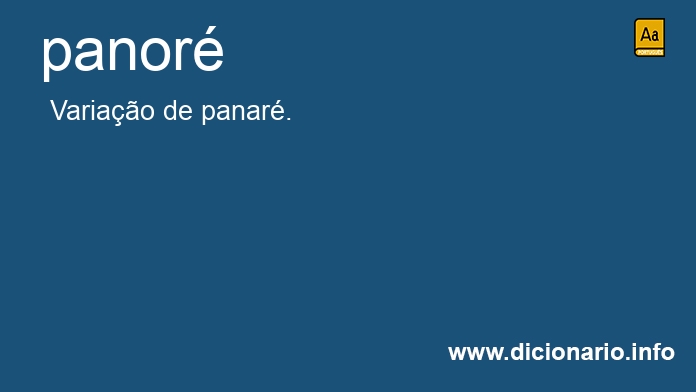 Significado de panor