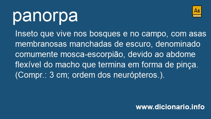Significado de panorpa