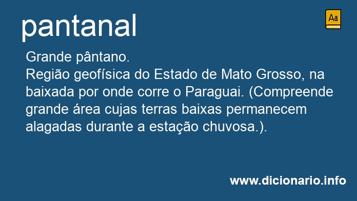 Significado de pantanais