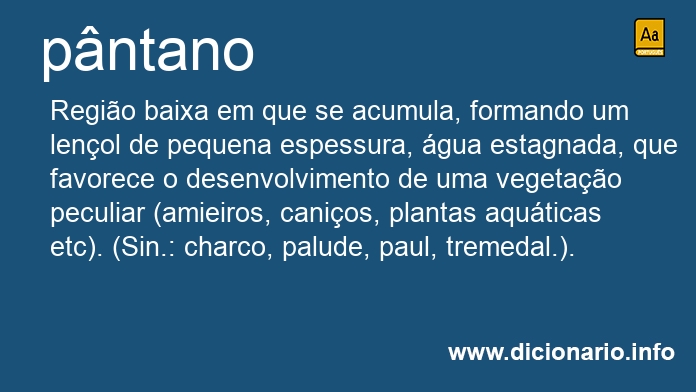 Significado de pntano