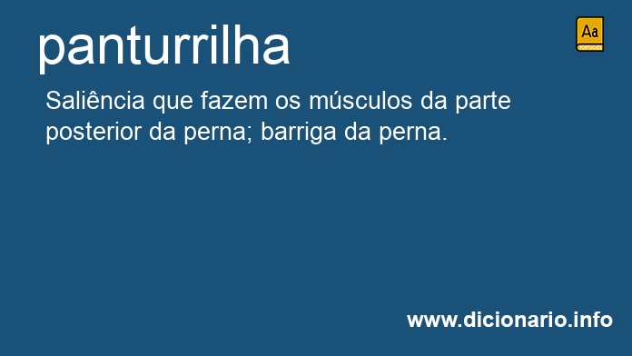 Significado de panturrilha