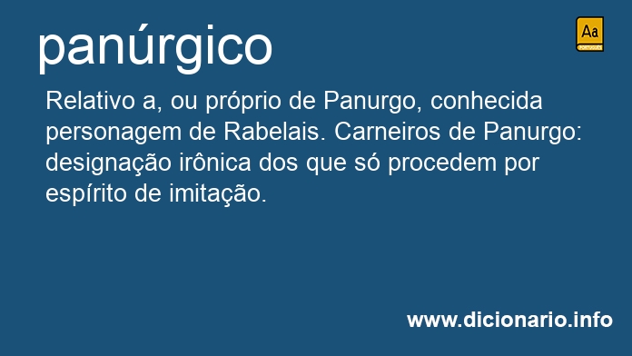 Significado de panrgico
