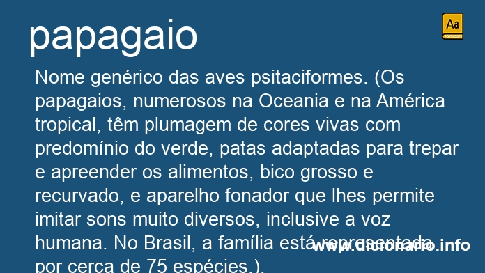 Significado de papagaio