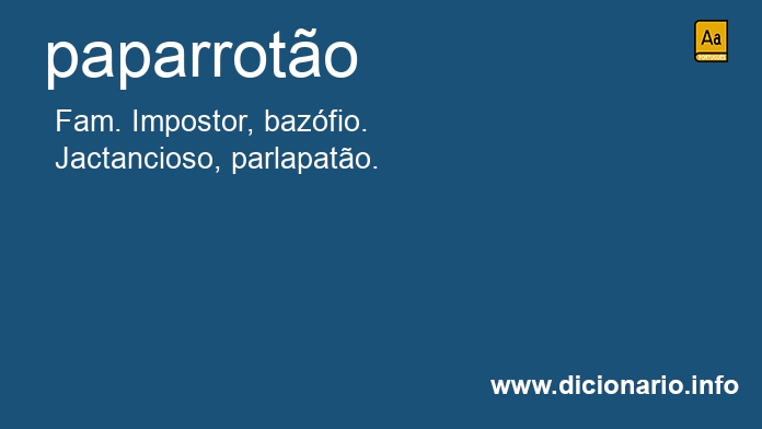 Significado de paparroto