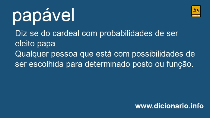 Significado de papvel