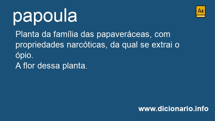 Significado de papoula