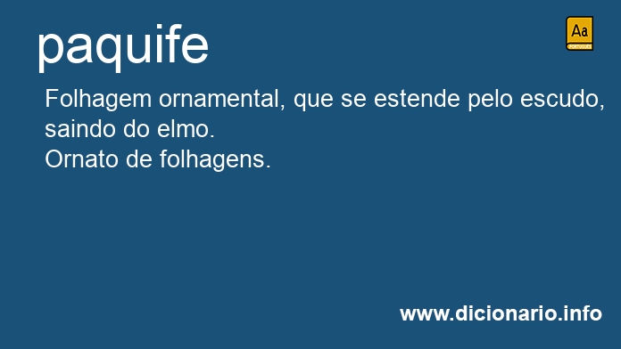 Significado de paquife