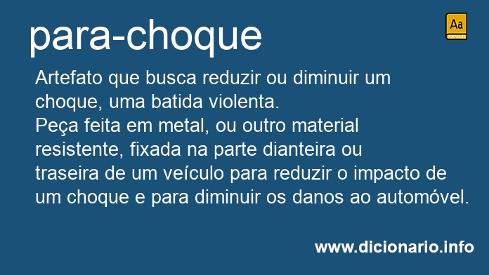 Significado de para-choque