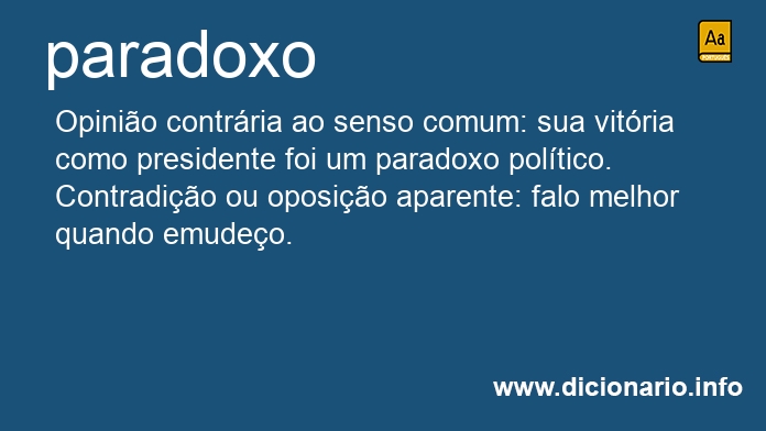 Significado de paradoxo