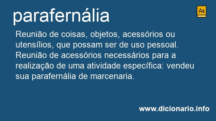 Significado de parafernlia