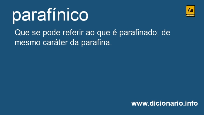 Significado de parafnico