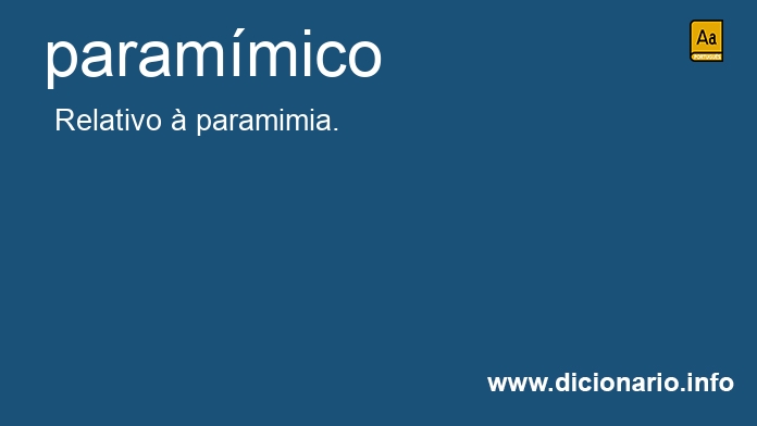 Significado de parammico