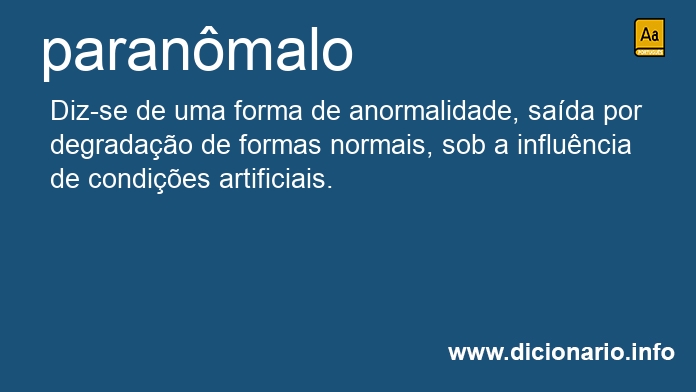 Significado de paranmalo