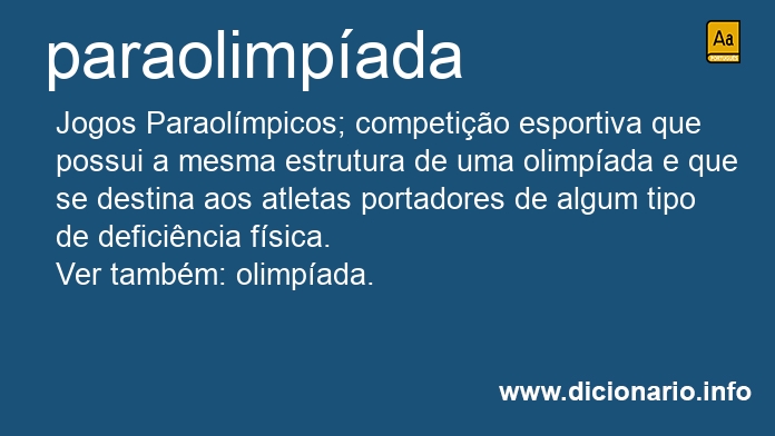 Significado de paraolimpada