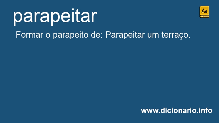 Significado de parapeitar