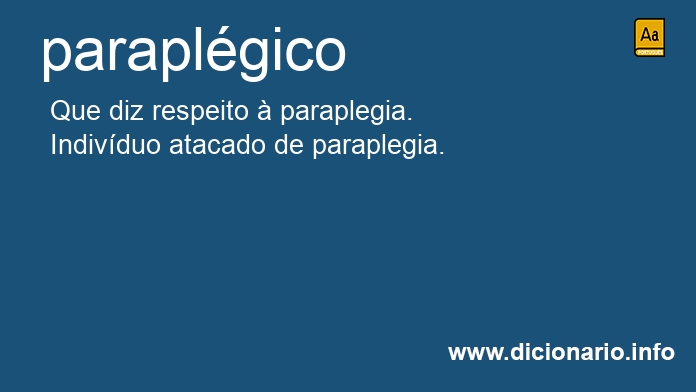 Significado de paraplgicos