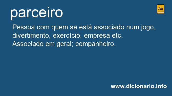 Significado de parceiros