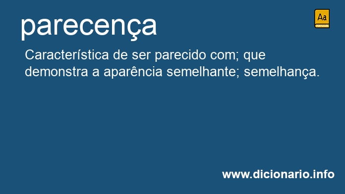 Significado de parecena