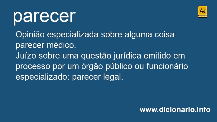 Significado de parecer