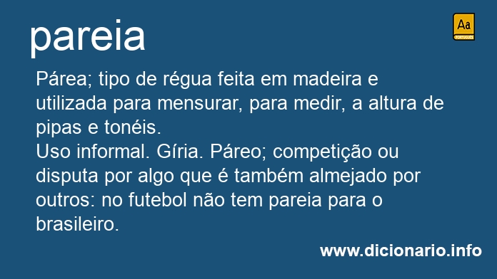 Significado de pareia