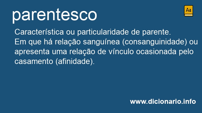 Definição de parente – Meu Dicionário