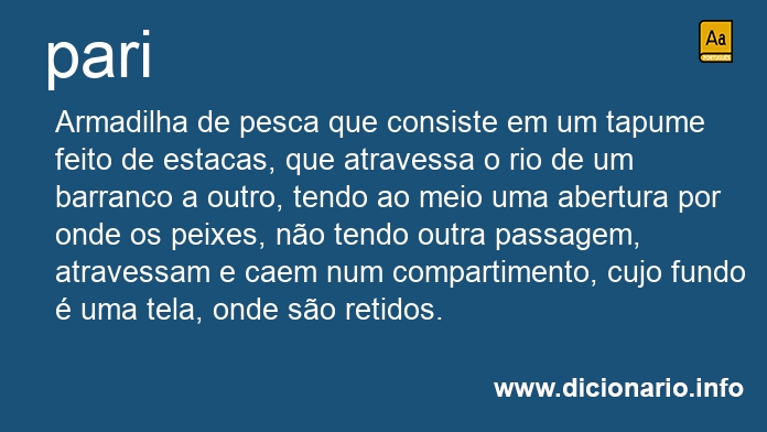 Significado de pari