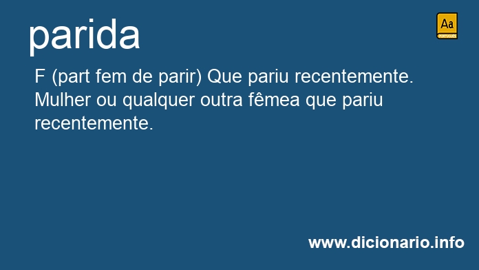 Significado de parida