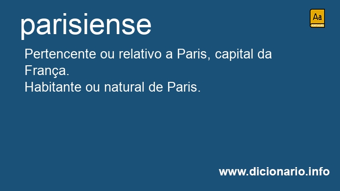 Significado de parisienses