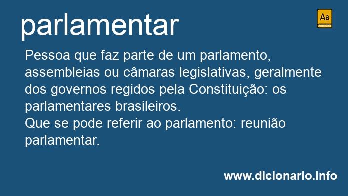 Significado de parlamentam