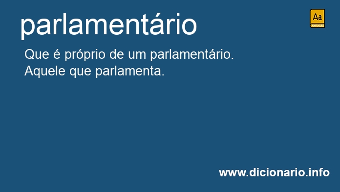Significado de parlamentrio