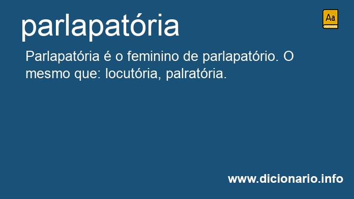 Significado de parlapatria
