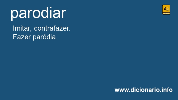 Significado de parodiado