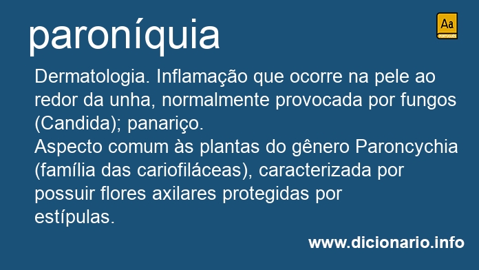 Significado de paronquia
