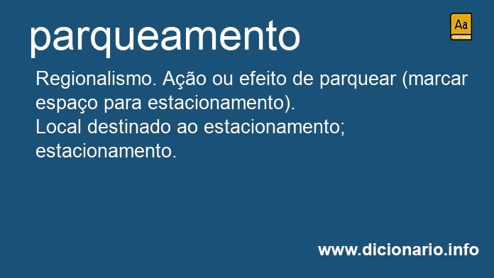 Significado de parqueamento