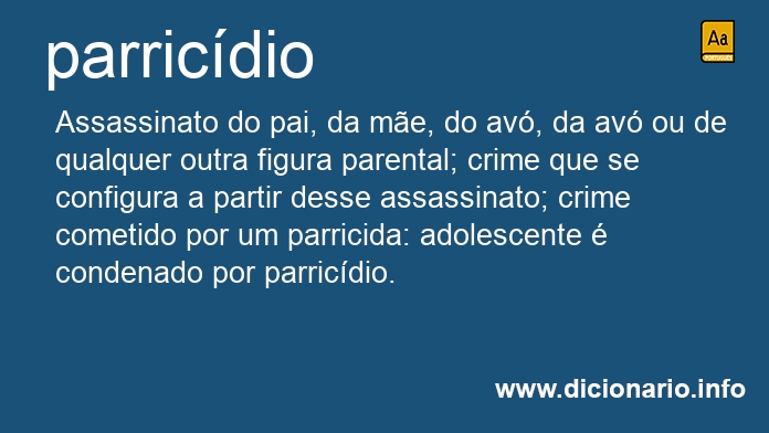 Significado de parricdio