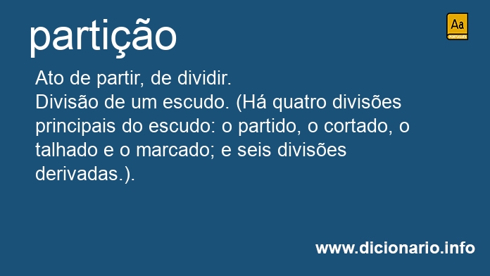 Significado de partio