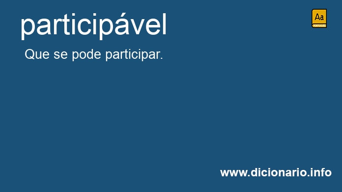 Significado de participvel