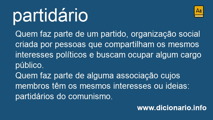 Significado de partidria