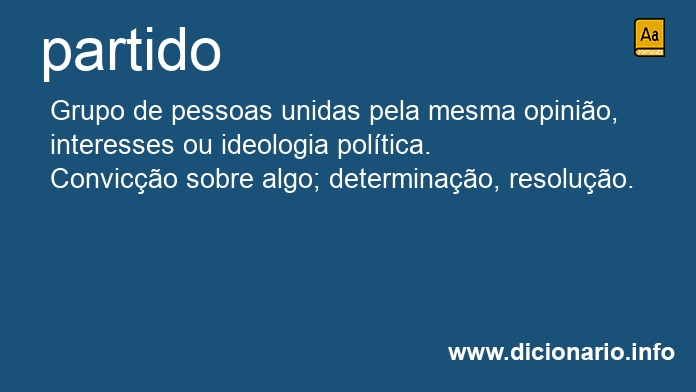 Significado de partido