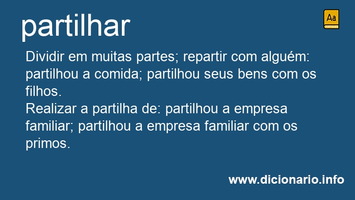 Significado de partilhavam